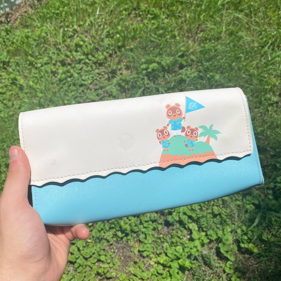 Other - Kids Blue and White Animal Print Pouch